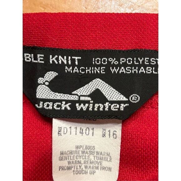 Jack Winter Vintage 1970s Red Pants Size 16 Double Knit (4573) Read - Picture 7 of 8